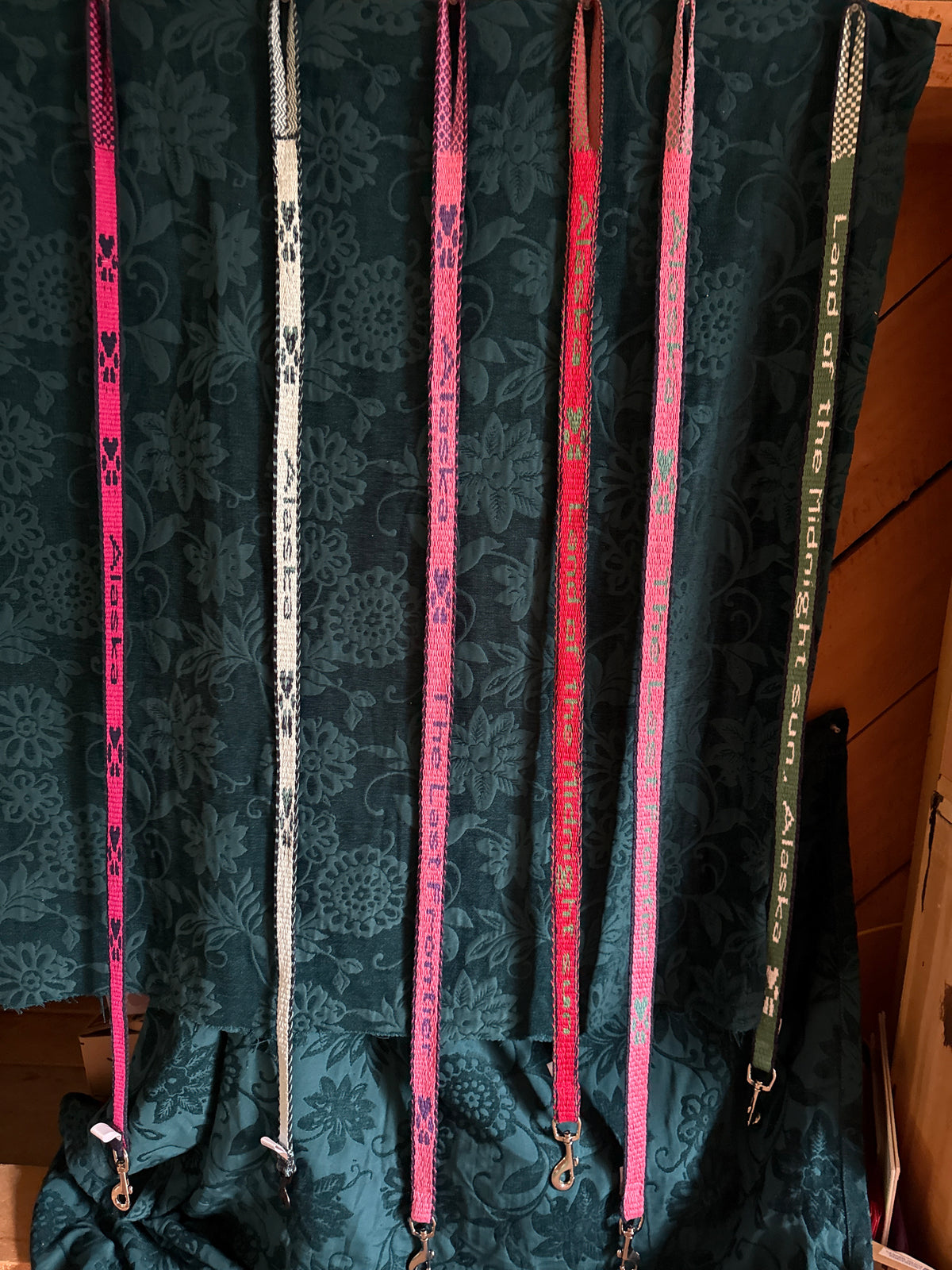 Hand woven dog leashes