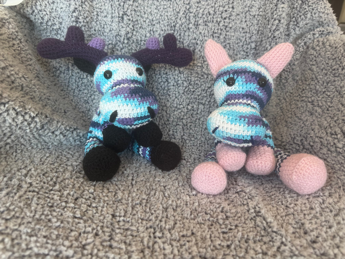 Hand crocheted stuffies