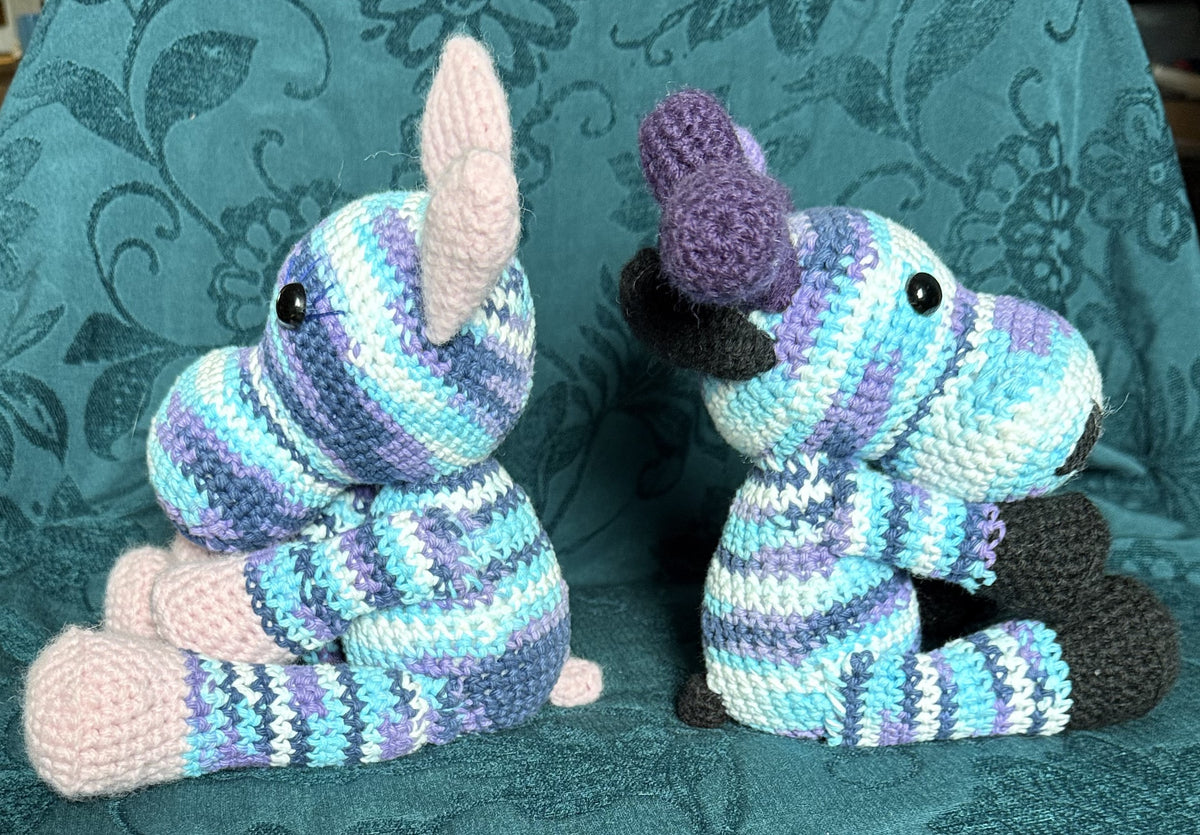 Hand crocheted stuffies