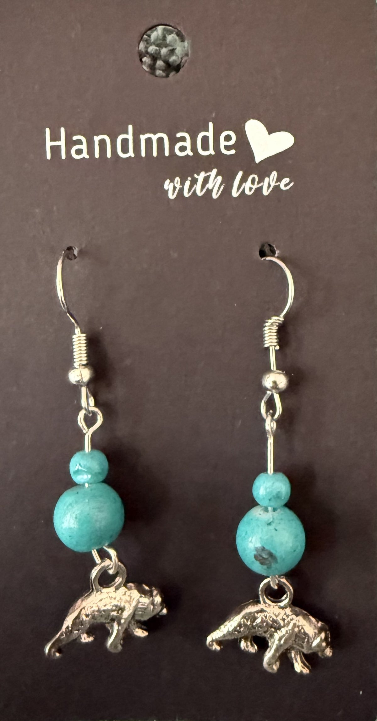 Alaska theme sterling silver earrings