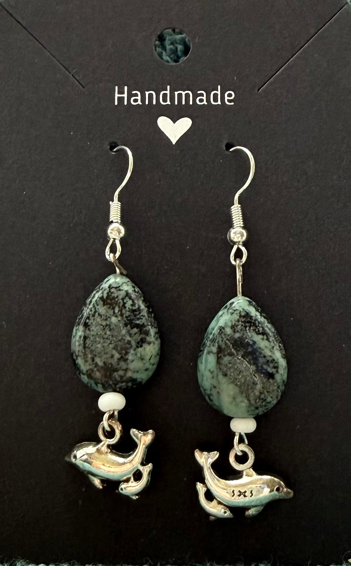 Alaska theme sterling silver earrings