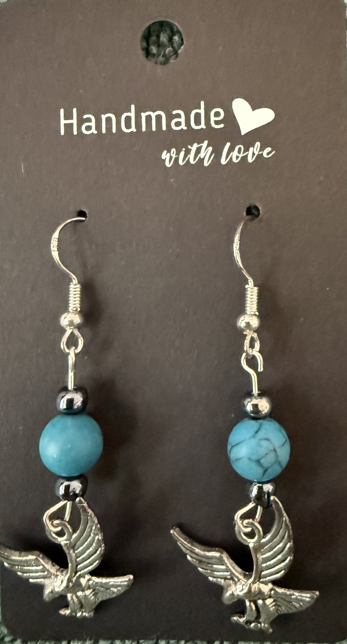 Alaska theme sterling silver earrings