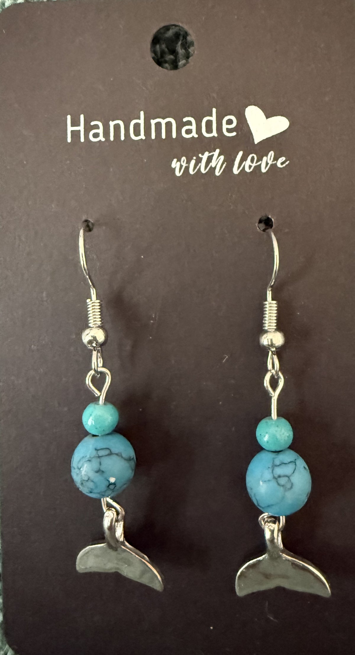 Alaska theme sterling silver earrings