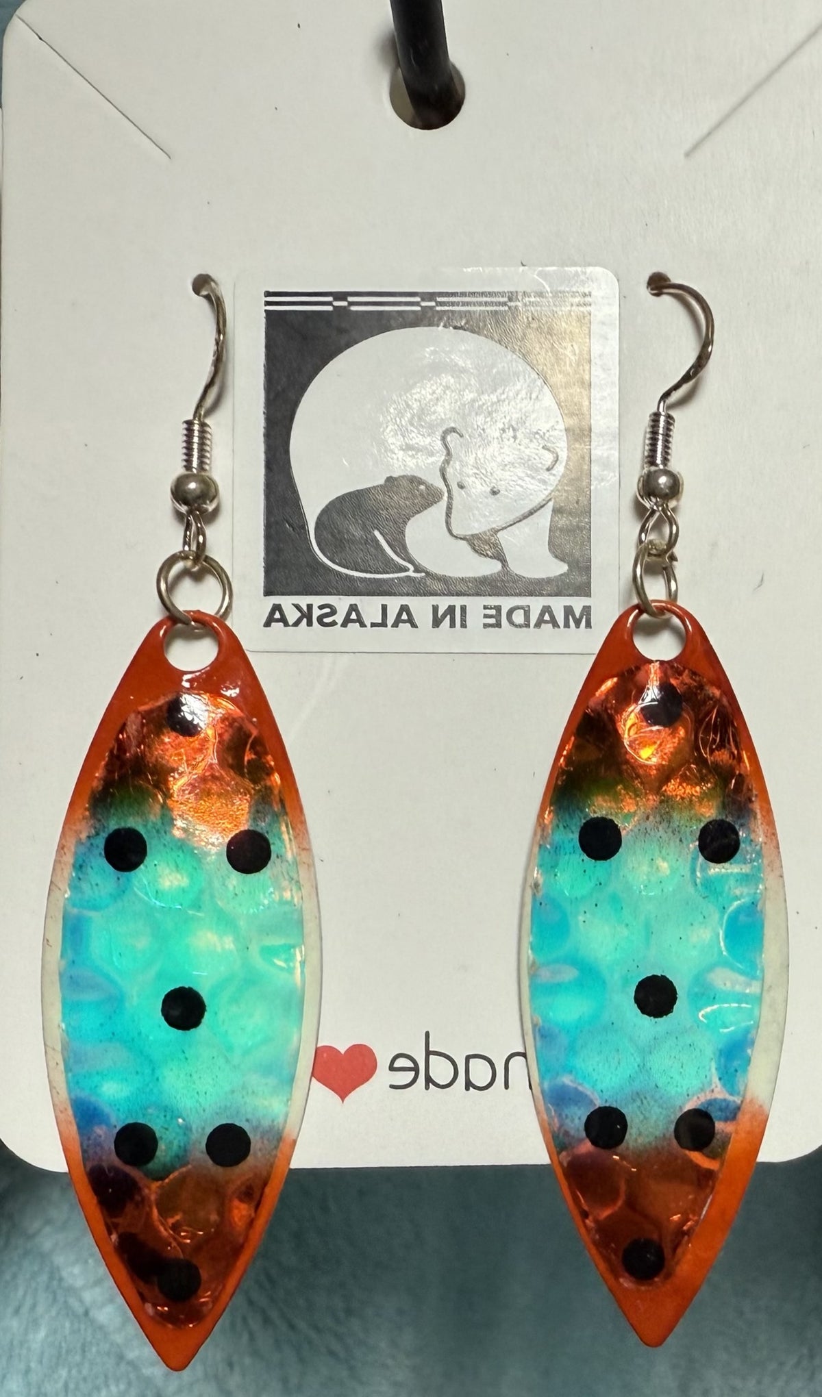 Fishing lure earrings