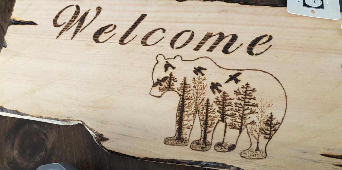 Wood burned pictures