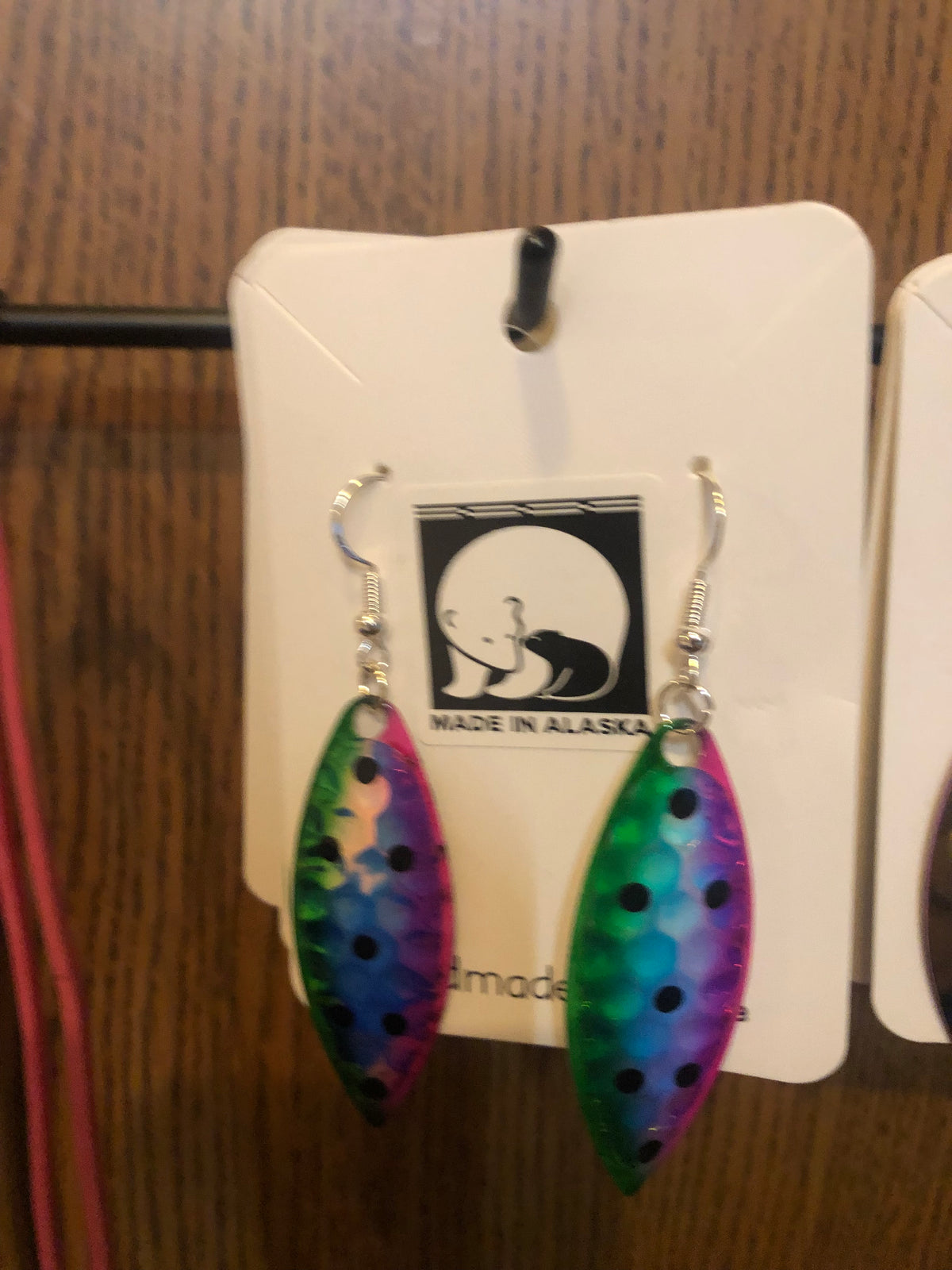 Fishing lure earrings