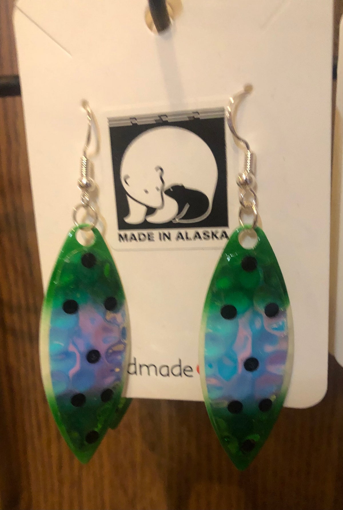 Fishing lure earrings