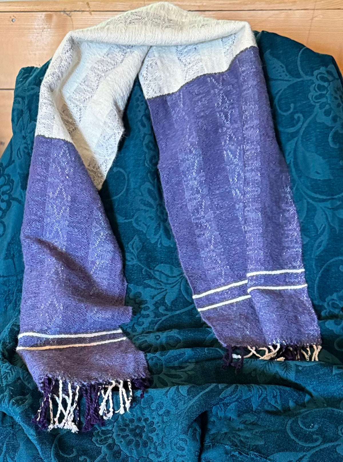 Hand woven scarves