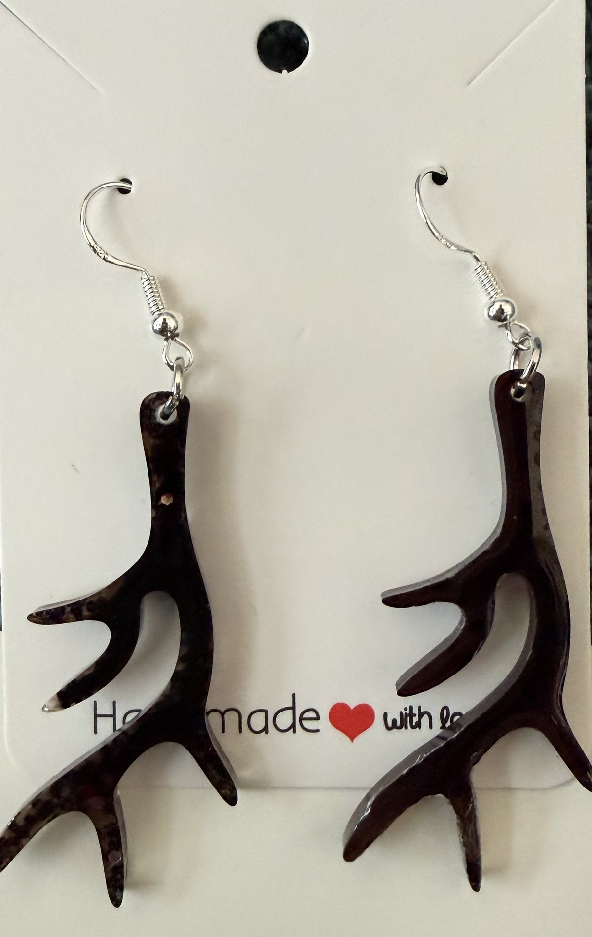 Resin dried plant/flower earrings