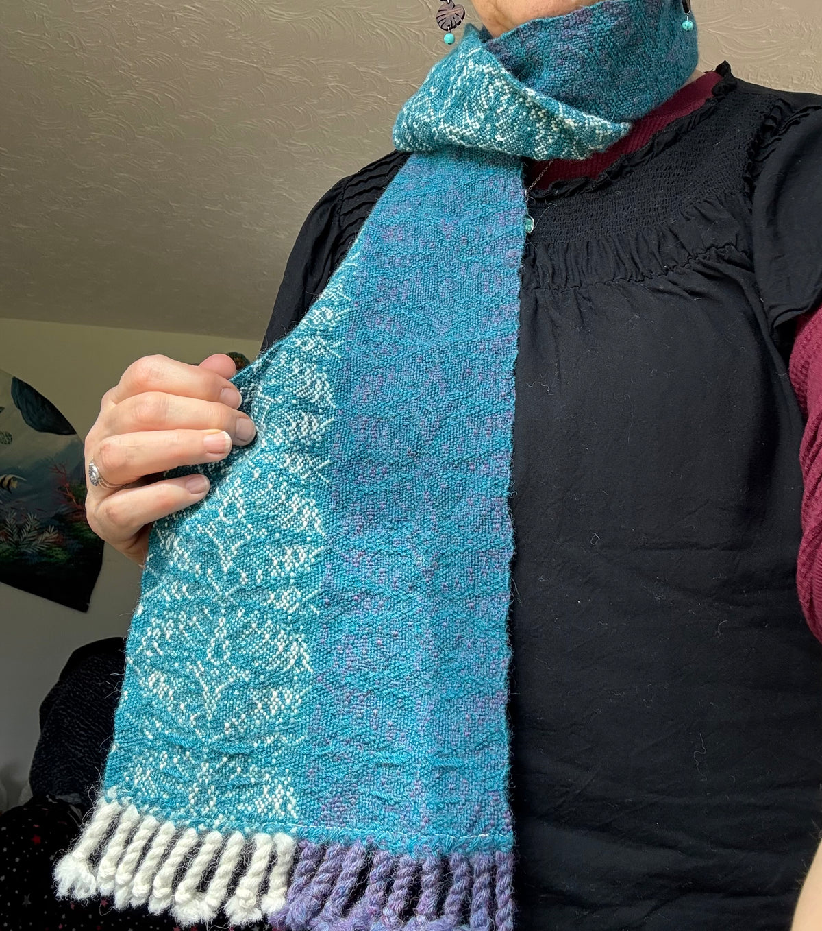 Hand woven scarves